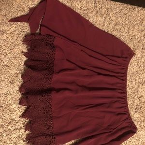 off the shoulder shirt